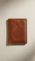 Leather Travel Passport Holder With Pen Loop